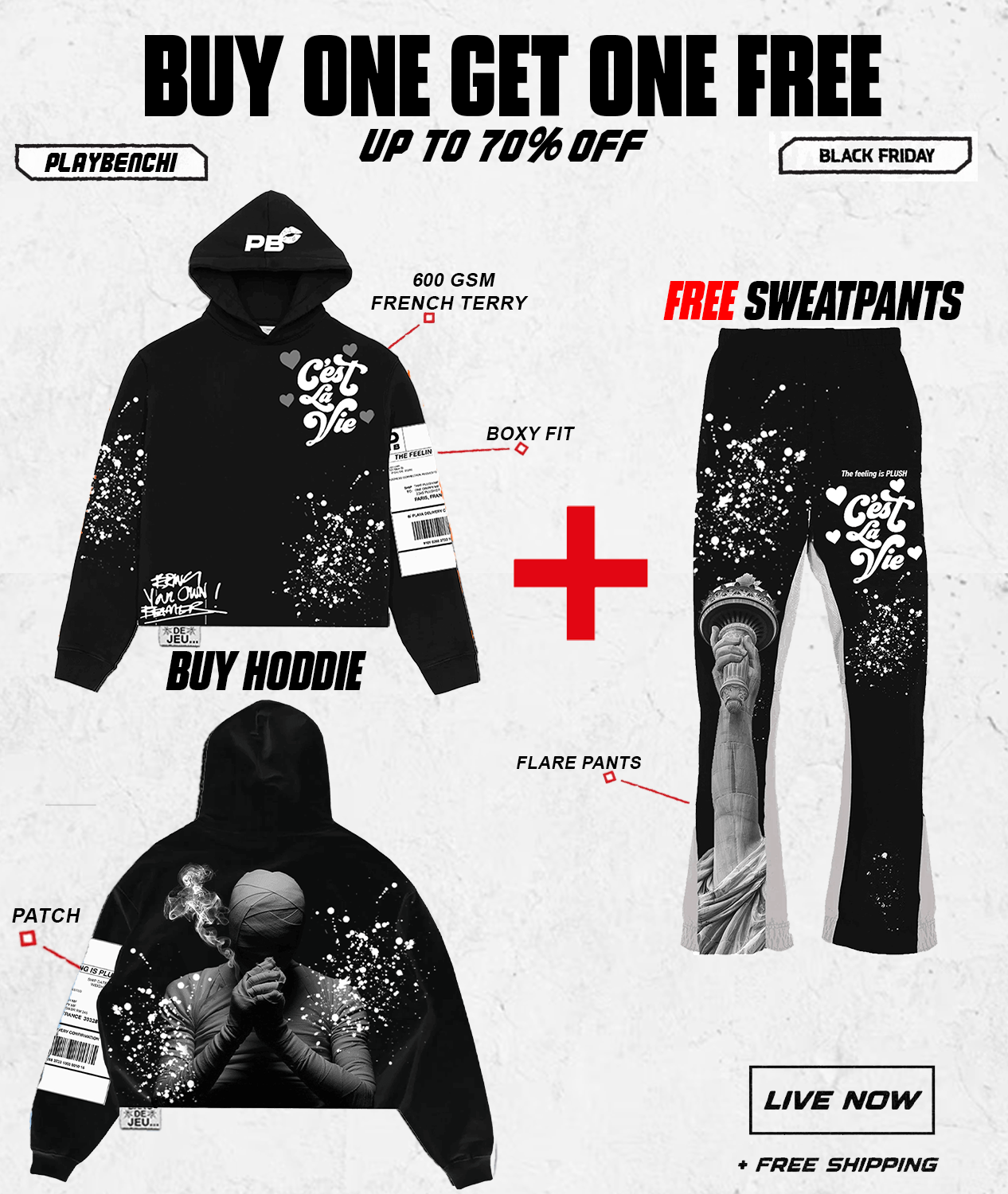 BOGO Free Sweatsuit Black