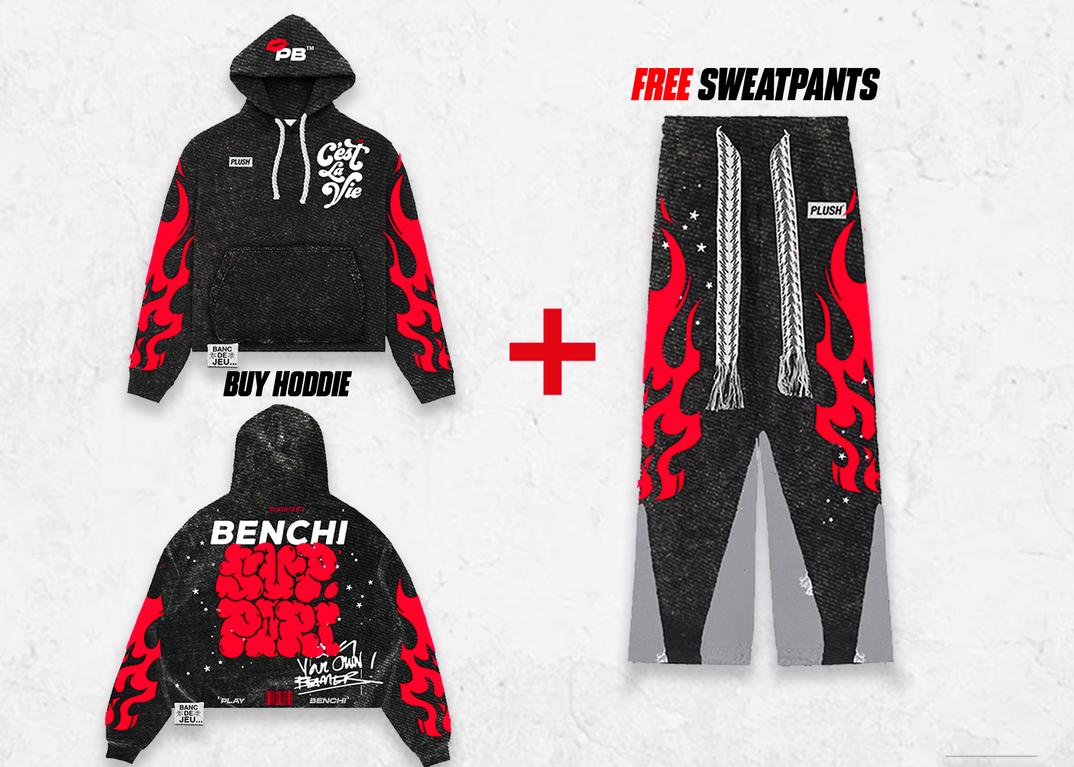 BOGO Free Sweatsuit Red