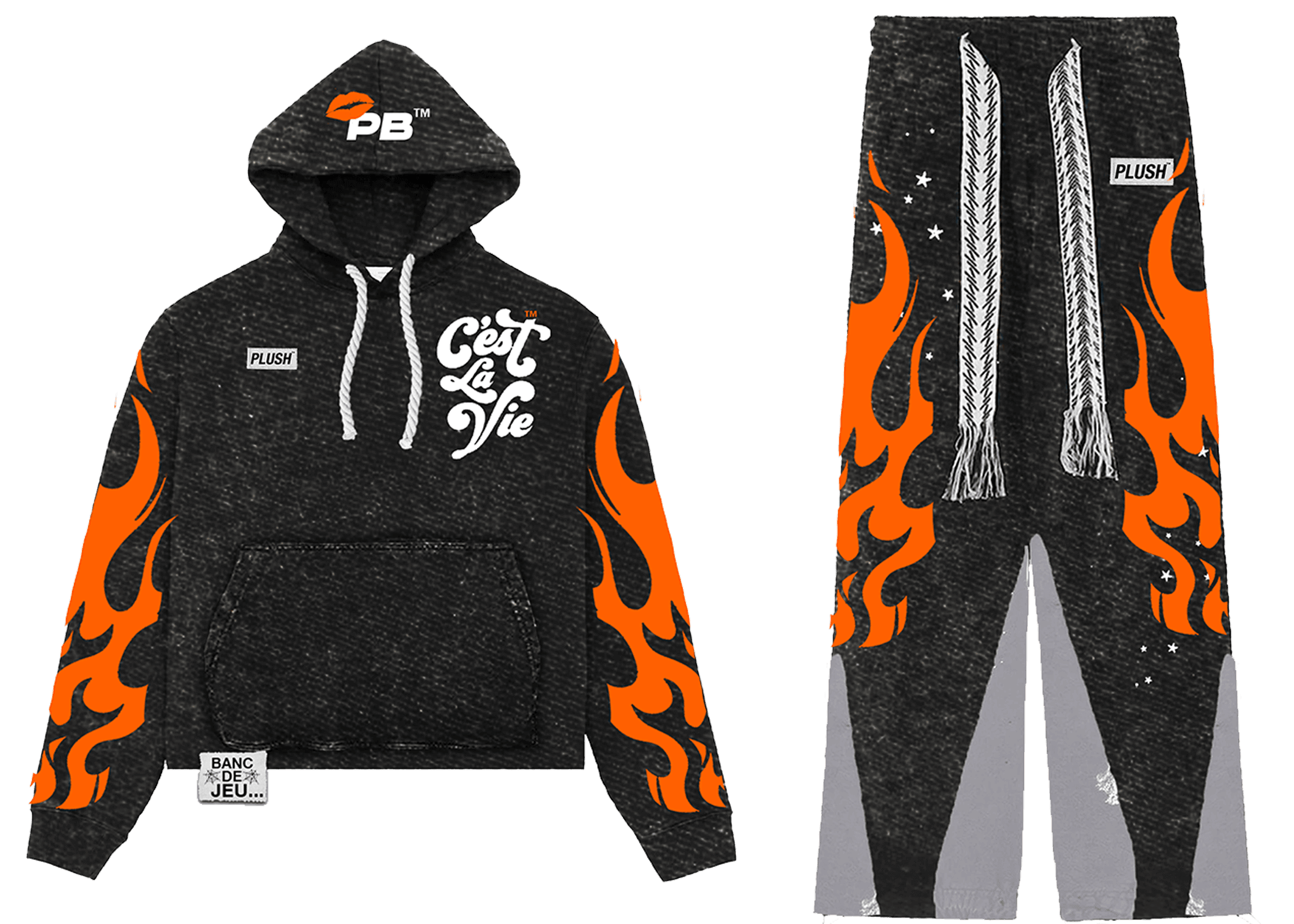 Peluche Sweatsuit Orange - Playbenchi