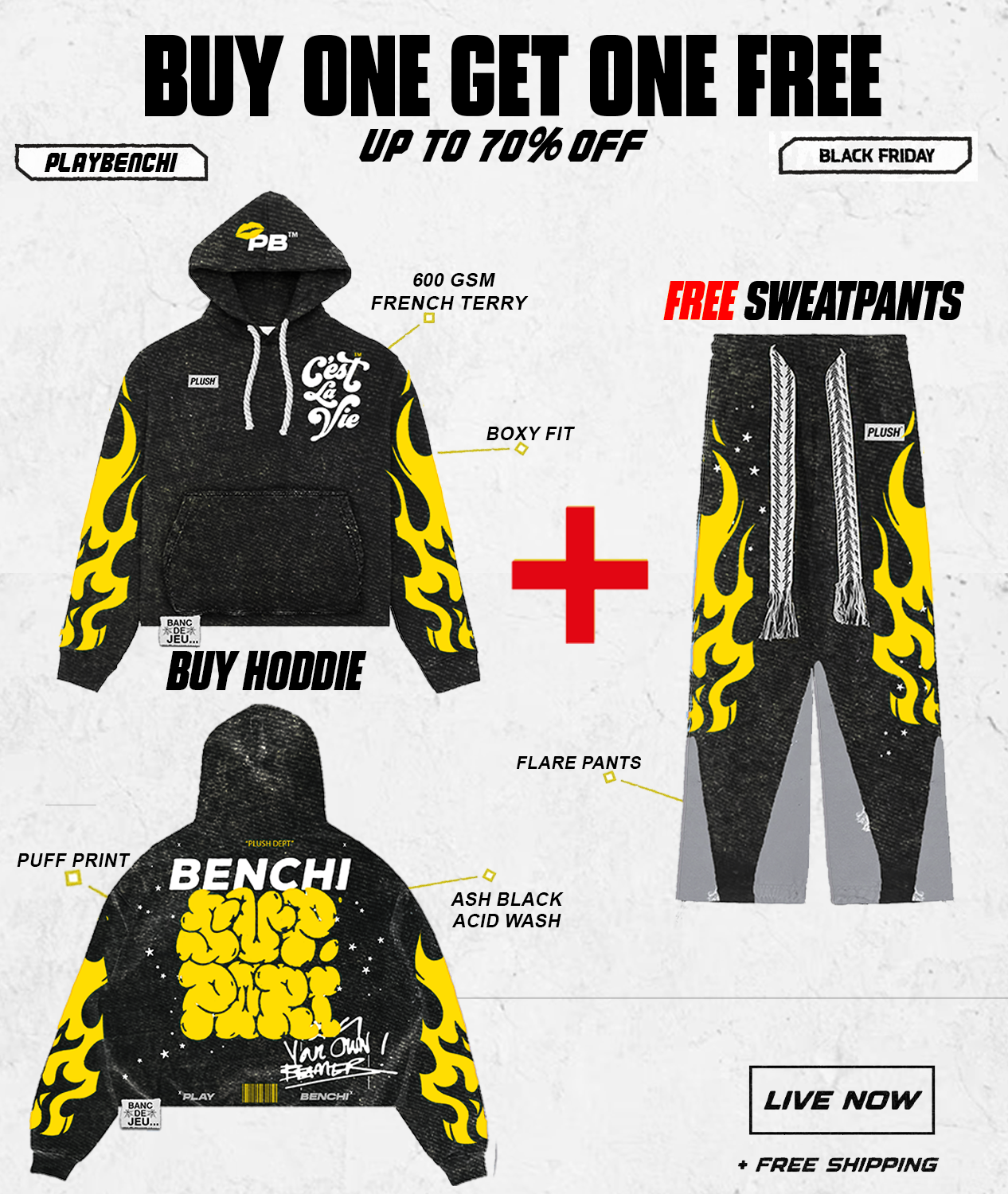 BOGO Free Sweatsuit Yellow